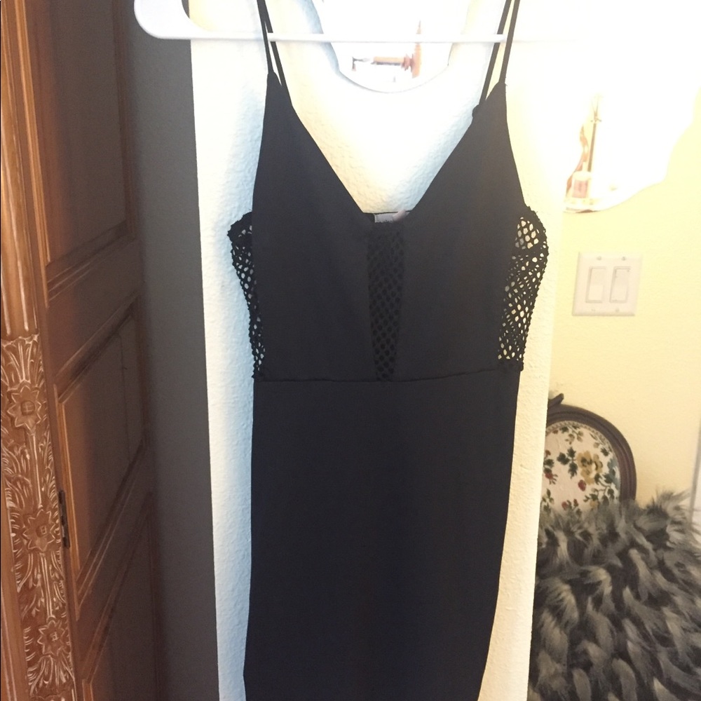 Urban Outfitters Black Mesh Dress